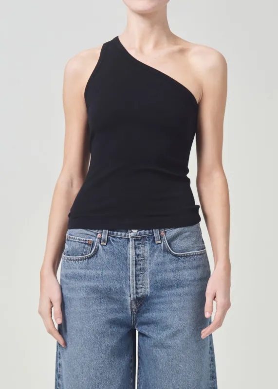 Brita Tank in Black sold by Agolde