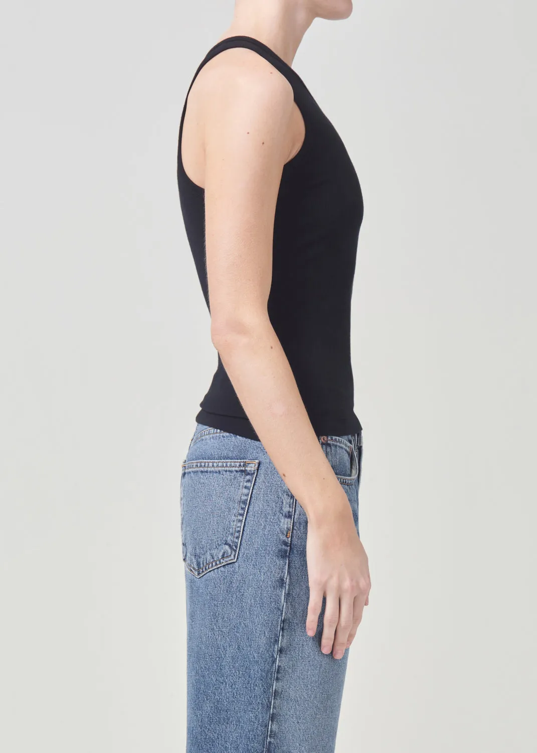Brita Tank in Black sold by Agolde product image thumbnail 2