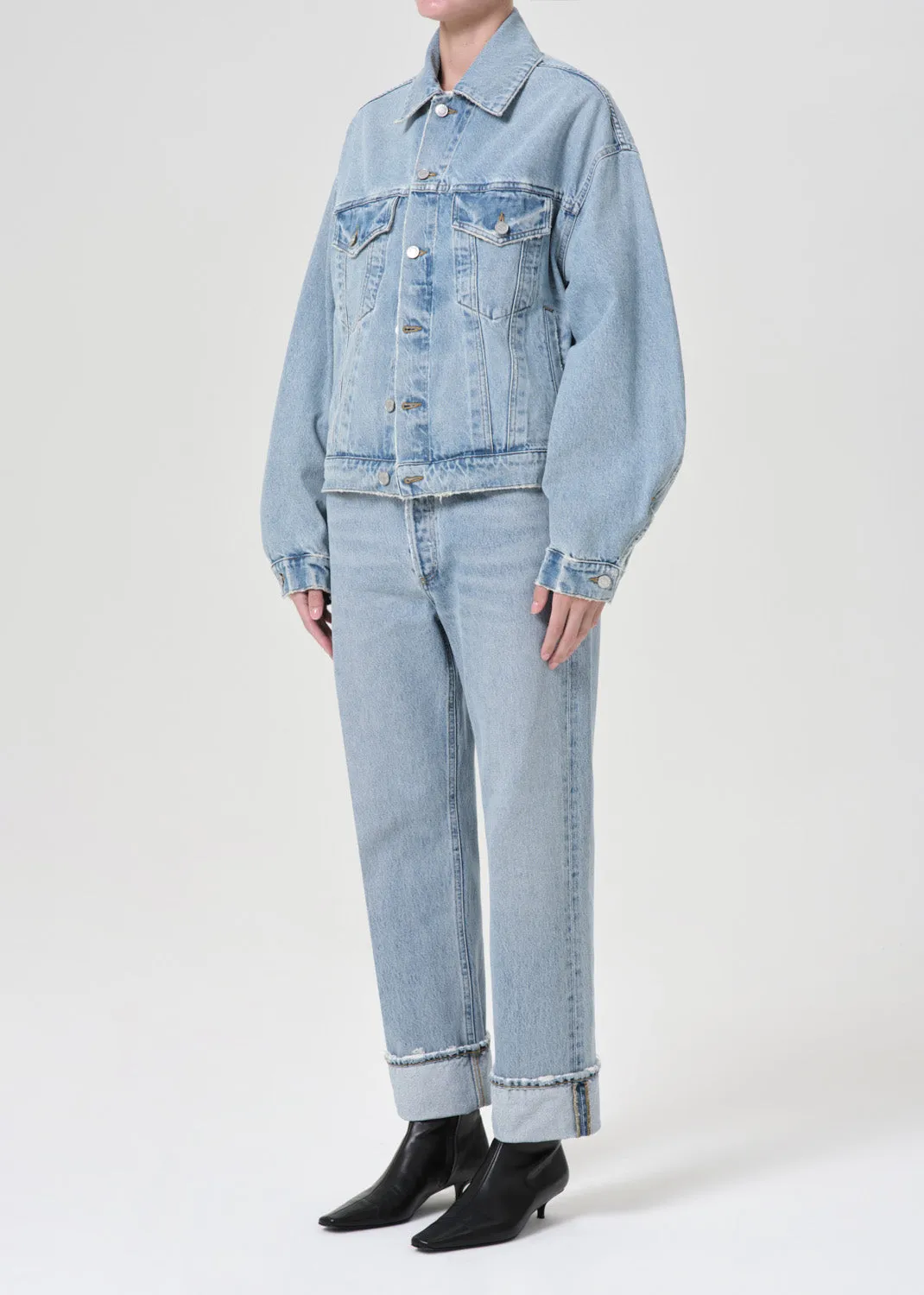Dalton Balloon Jacket in Soul sold by Agolde product image thumbnail 5