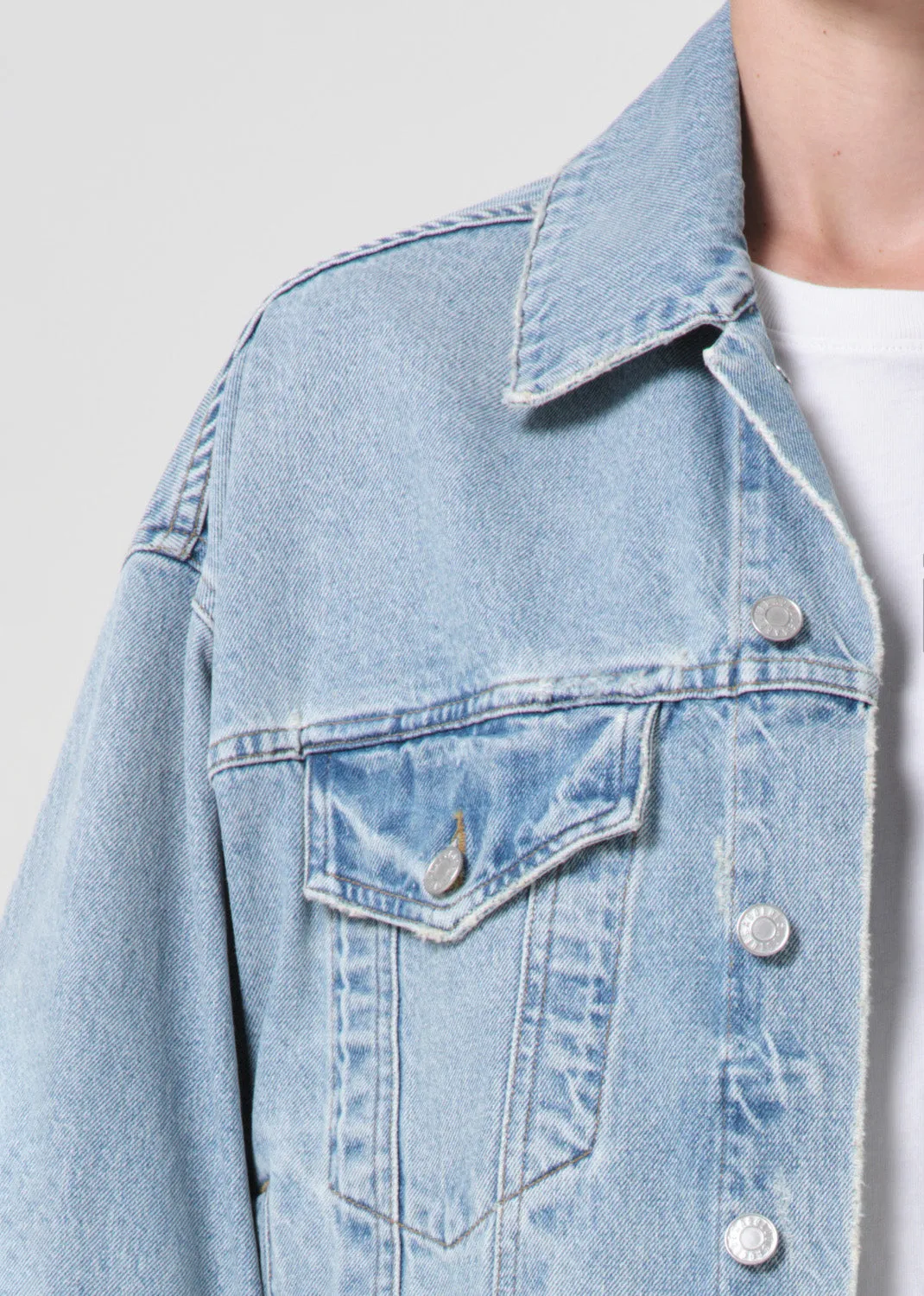 Dalton Balloon Jacket in Soul sold by Agolde product image thumbnail 4