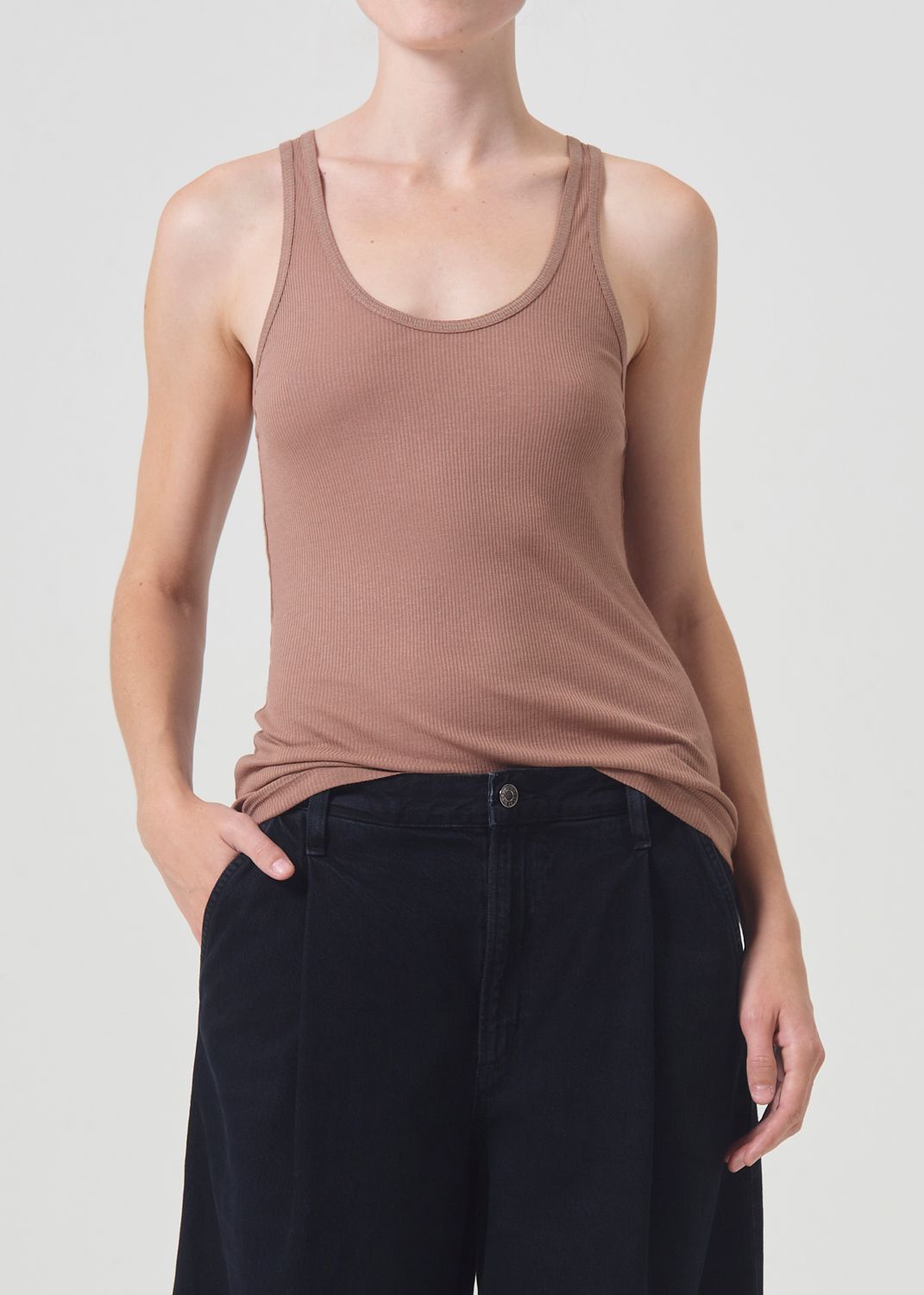 Karla Tank in Moth sold by Agolde