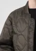 Shoreditch Ski Club x AGOLDE Iona Quilted Jacket in Olive sold by Agolde