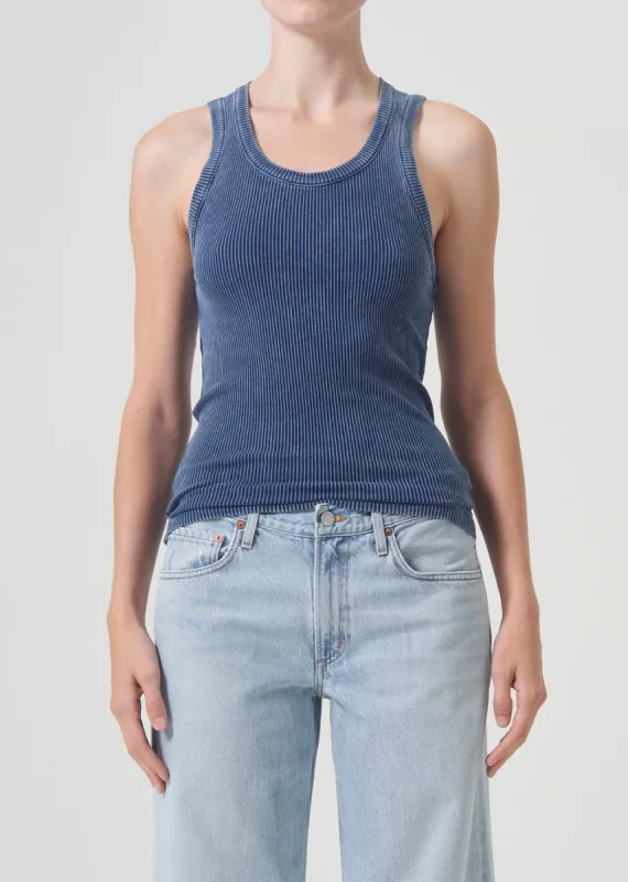Poppy Tank in Indigo sold by Agolde