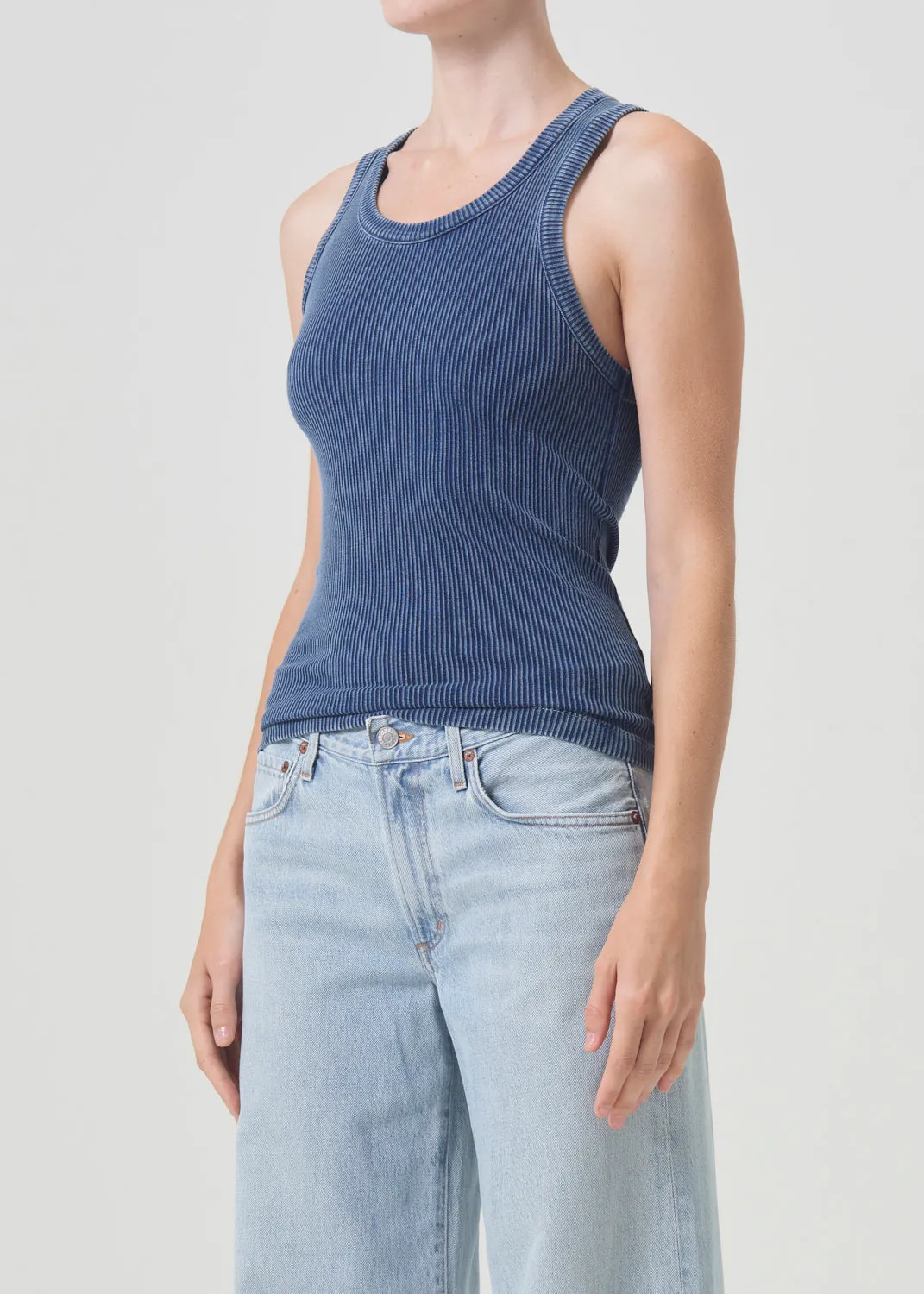 Poppy Tank in Indigo sold by Agolde product image thumbnail 5