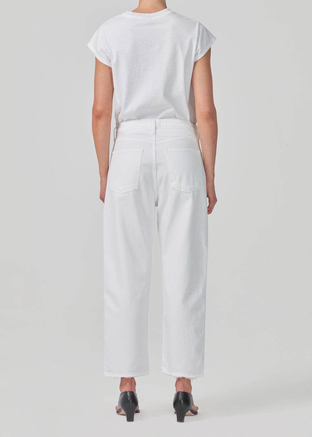 90's Crop Mid Rise Straight in Baby Powder sold by Agolde product image thumbnail 2