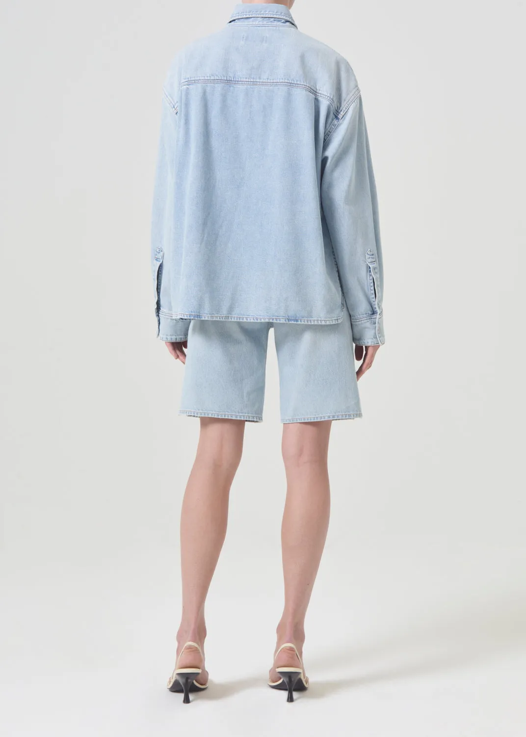 Gwen Slice Shirt in Tension sold by Agolde product image thumbnail 4