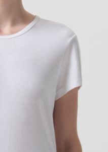 Drew Tee in White sold by Agolde