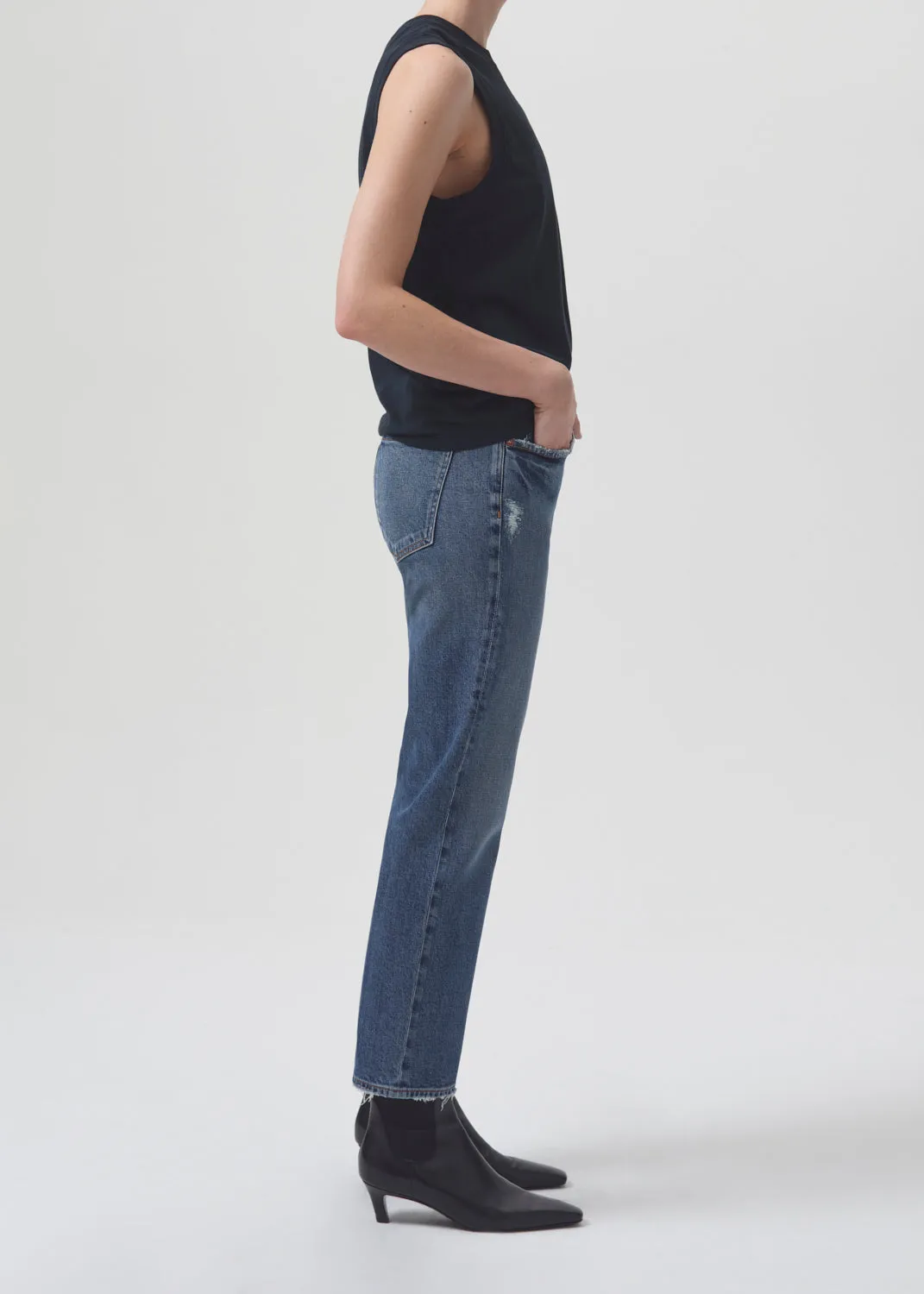 Kye Mid Rise Straight Crop (STRETCH) in Notion sold by Agolde product image thumbnail 3