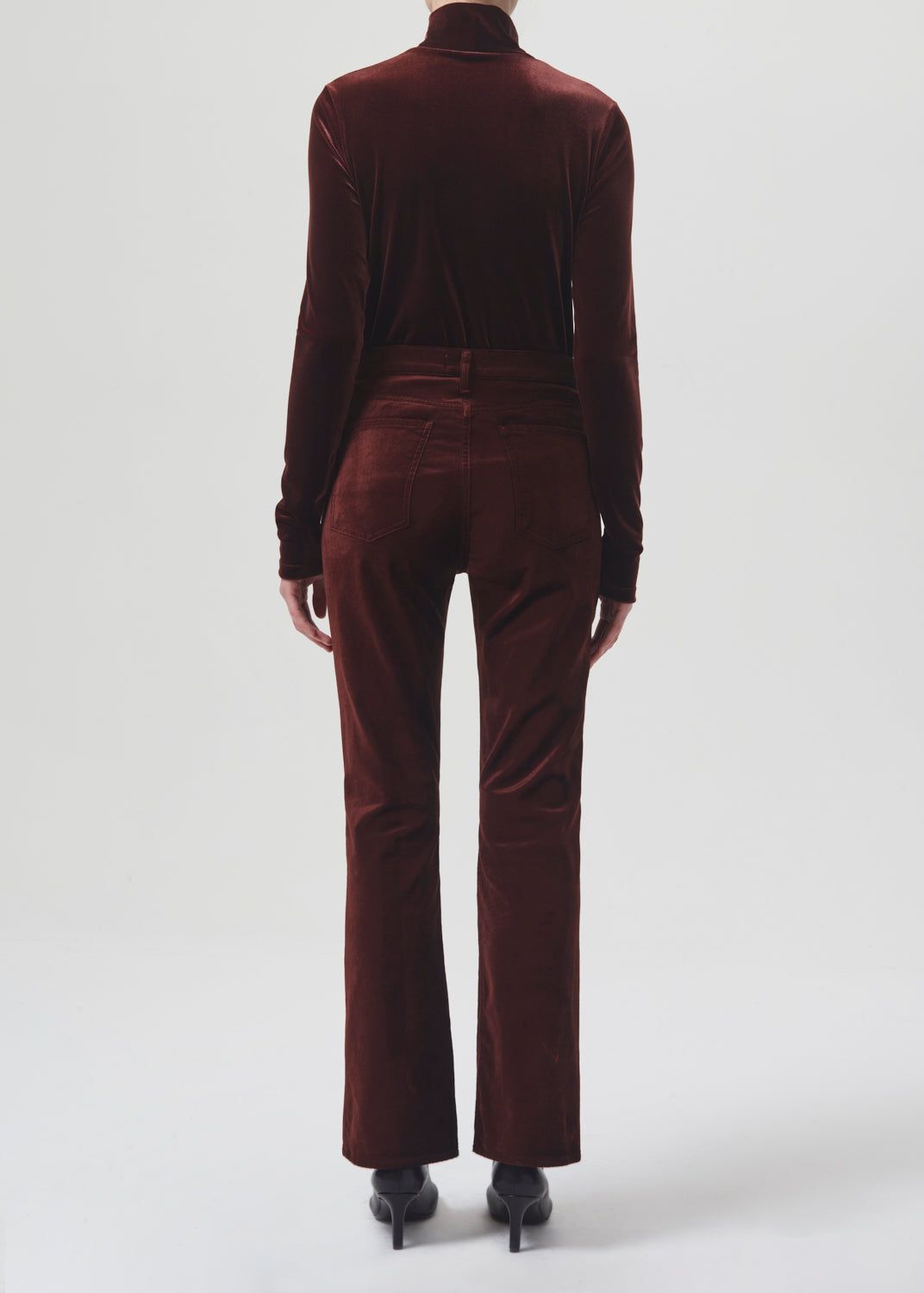 Pascale Vevlet Turtleneck in Chocolate Milk sold by Agolde product image thumbnail 2