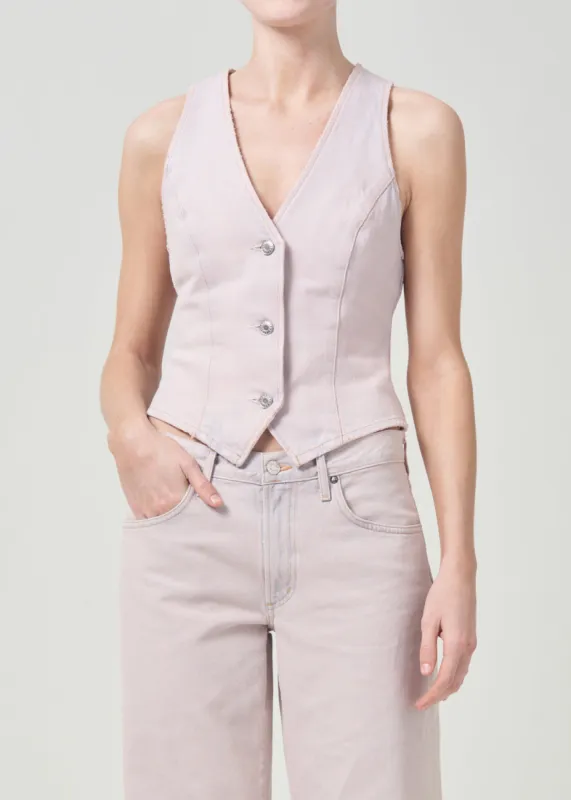 Heller Vest in Tarte made by Agolde