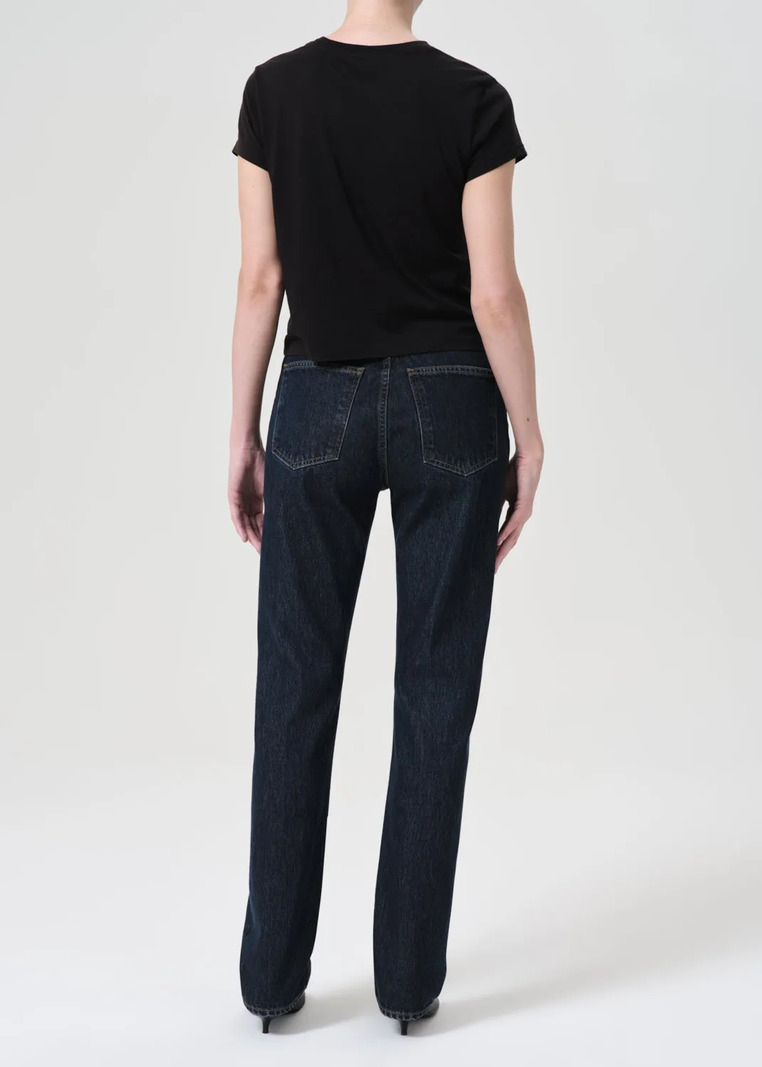 90's Pinch Waist High Rise Straight Long in Polished sold by Agolde product image thumbnail 2