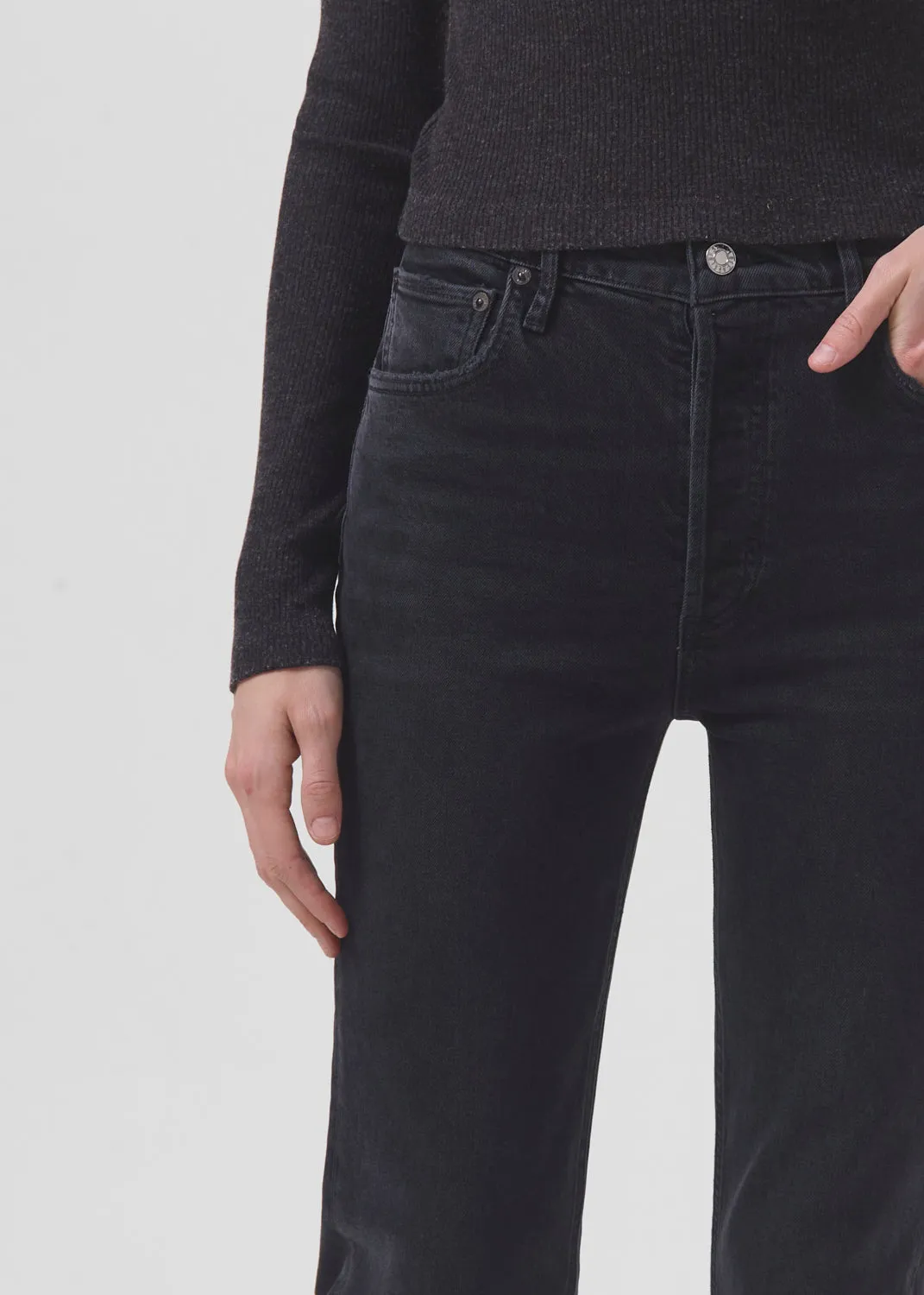 Riley Long High Rise Straight (STRETCH) in Panoramic sold by Agolde product image thumbnail 5