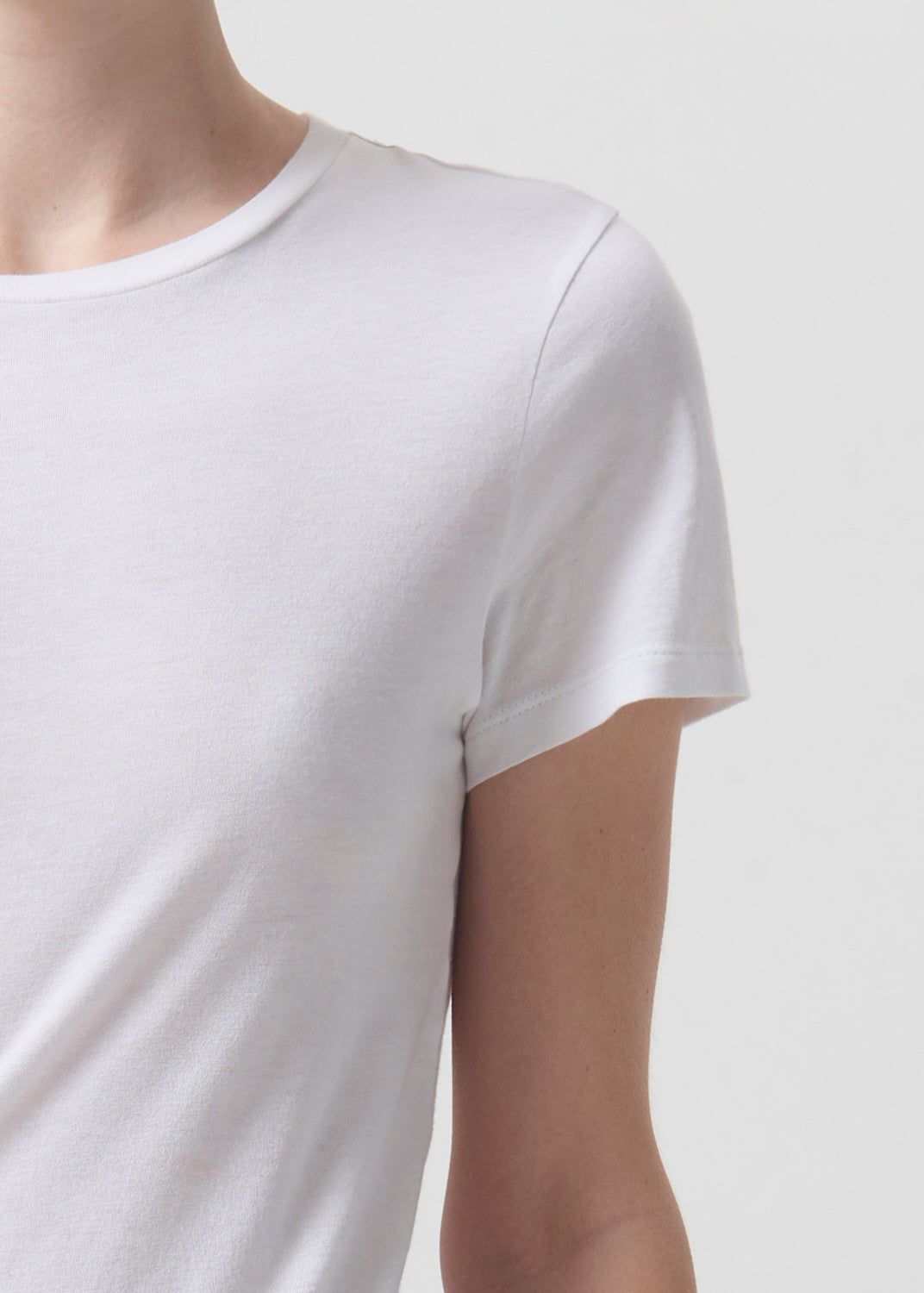 Annise Slim Tee in White sold by Agolde product image thumbnail 5