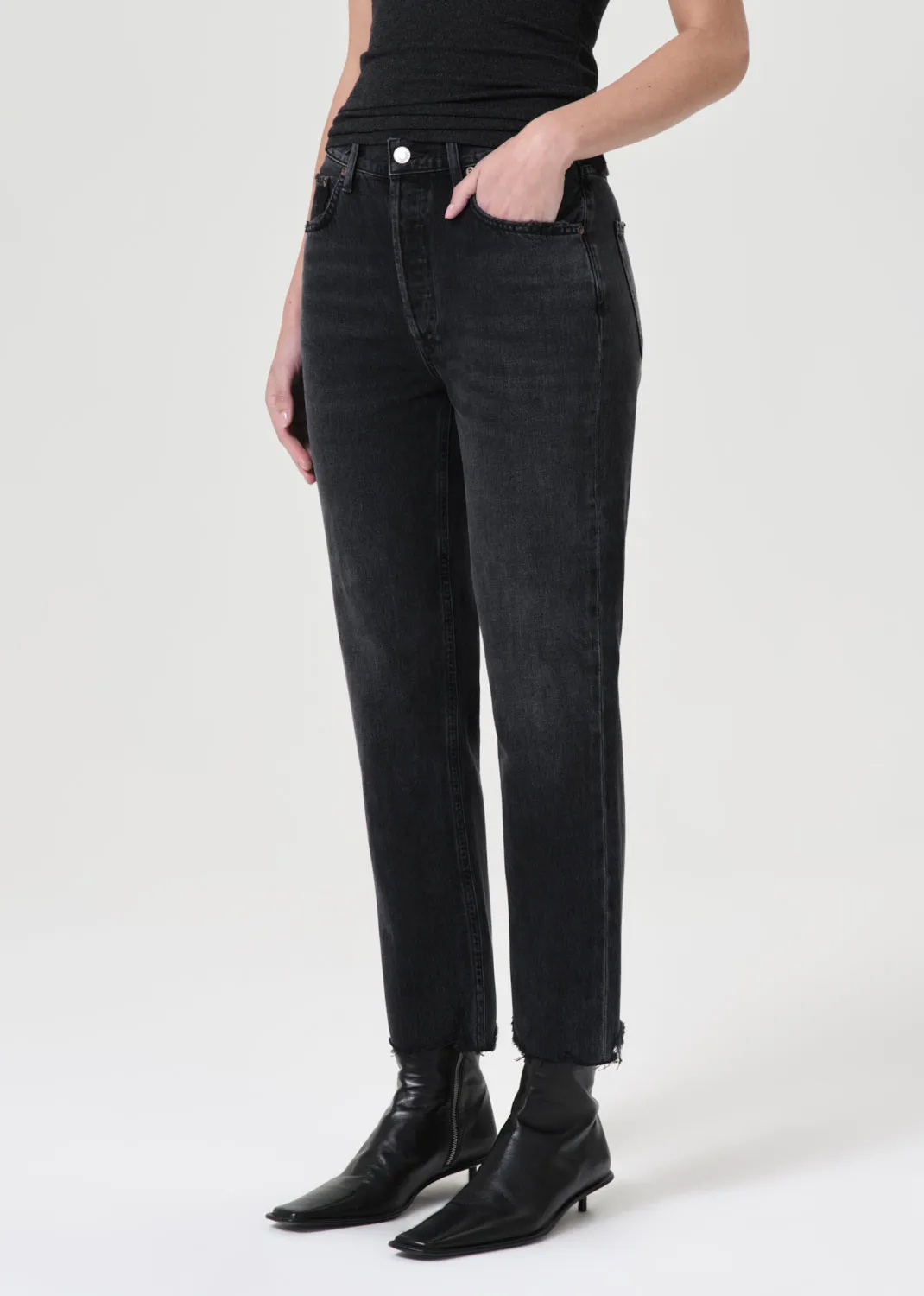 Riley High Rise Straight Crop in Hitch sold by Agolde product image thumbnail 5