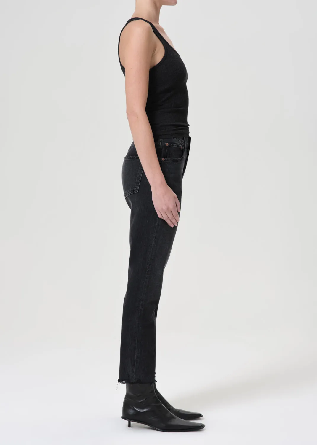 Riley High Rise Straight Crop in Hitch sold by Agolde product image thumbnail 3