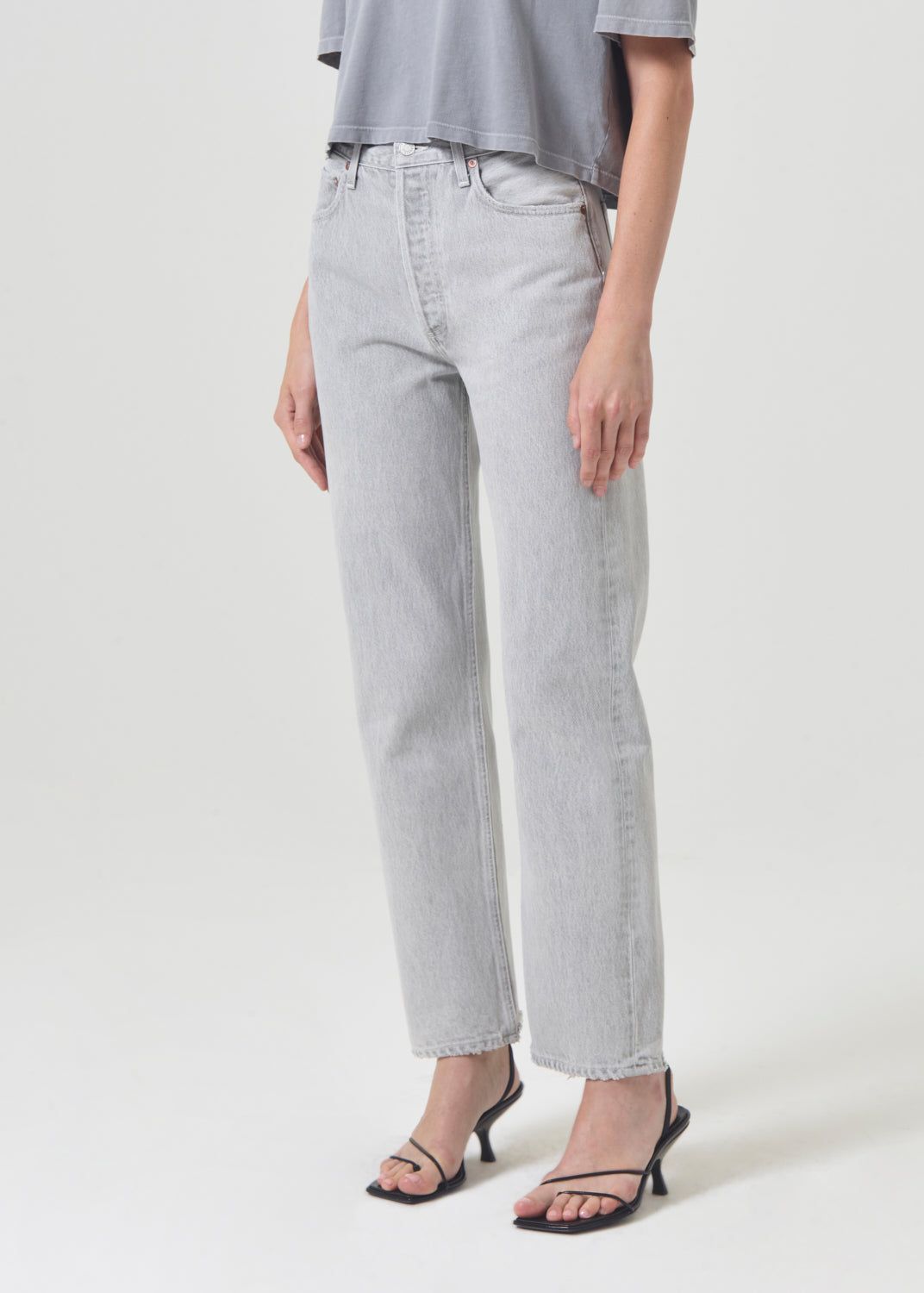 90's Pinch Waist High Rise Straight in Rain sold by Agolde product image thumbnail 4