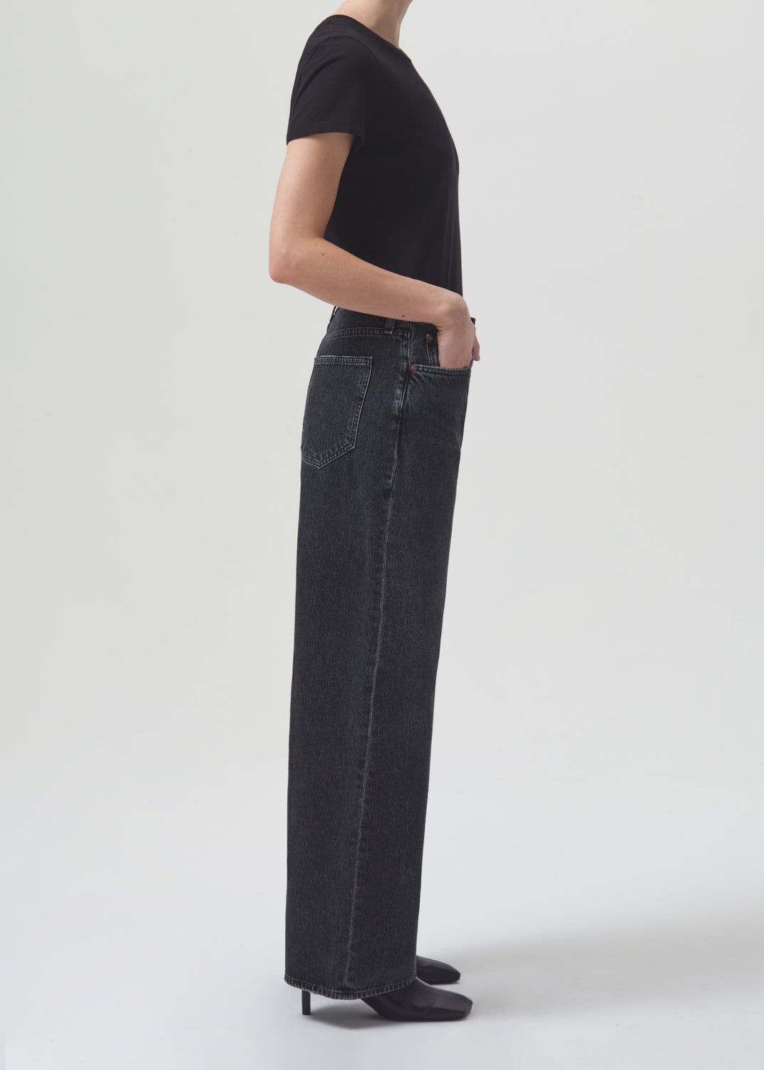 Annise Slim Tee in Black sold by Agolde product image thumbnail 3