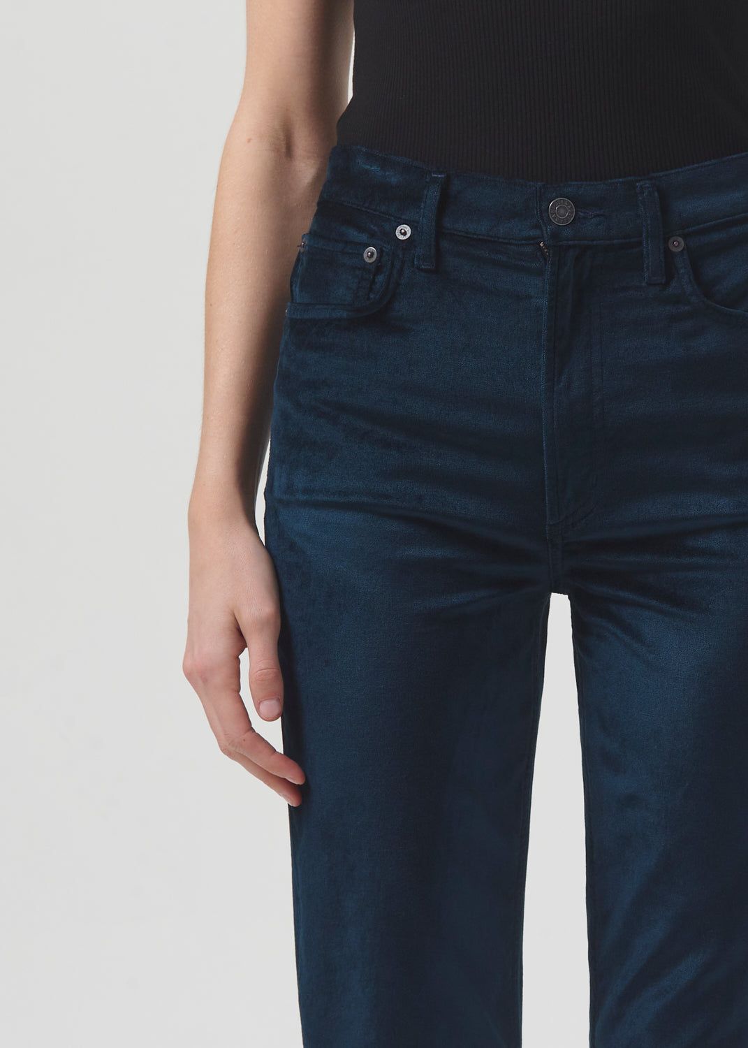 High Rise Stovepipe (VELVET) in Blizzard sold by Agolde product image thumbnail 5