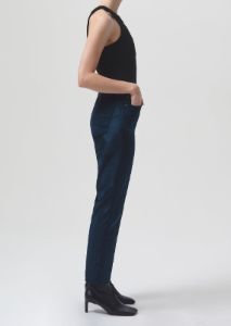High Rise Stovepipe (VELVET) in Blizzard sold by Agolde