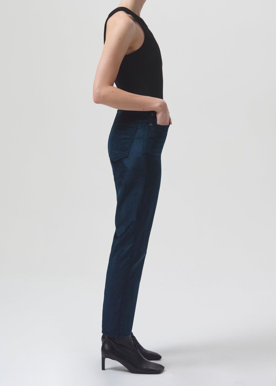 High Rise Stovepipe (VELVET) in Blizzard sold by Agolde product image thumbnail 3