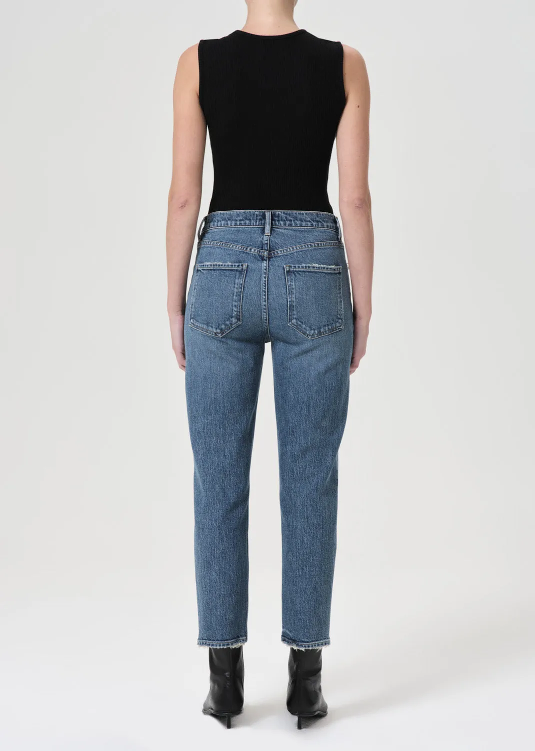 Riley High Rise Straight Crop (STRETCH) in Moor sold by Agolde product image thumbnail 2