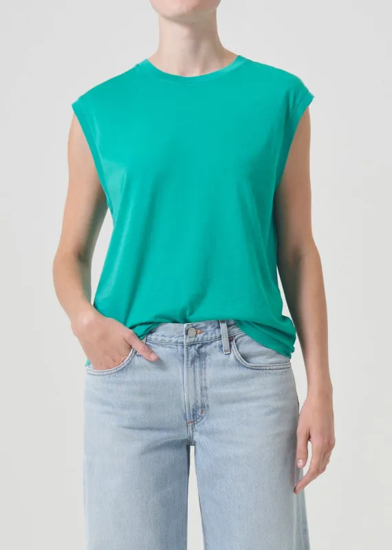 Raya Muscle Tee in Air Freshener sold by Agolde