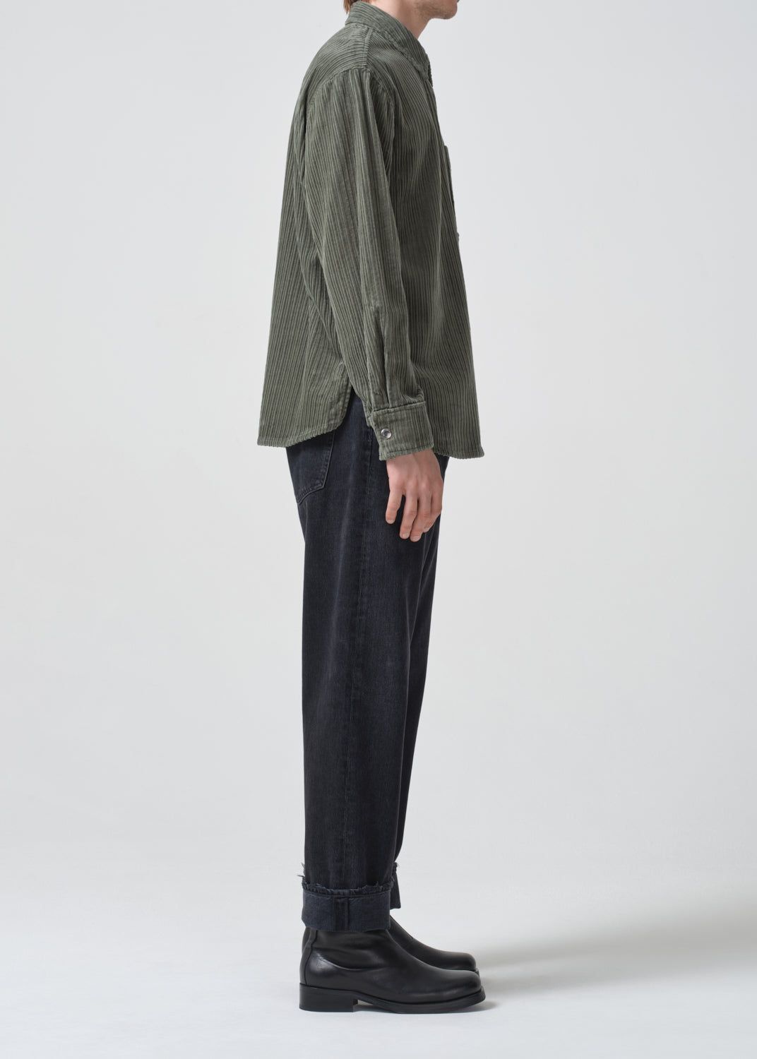Odele Corduroy Shirt in Lawn sold by Agolde product image thumbnail 3