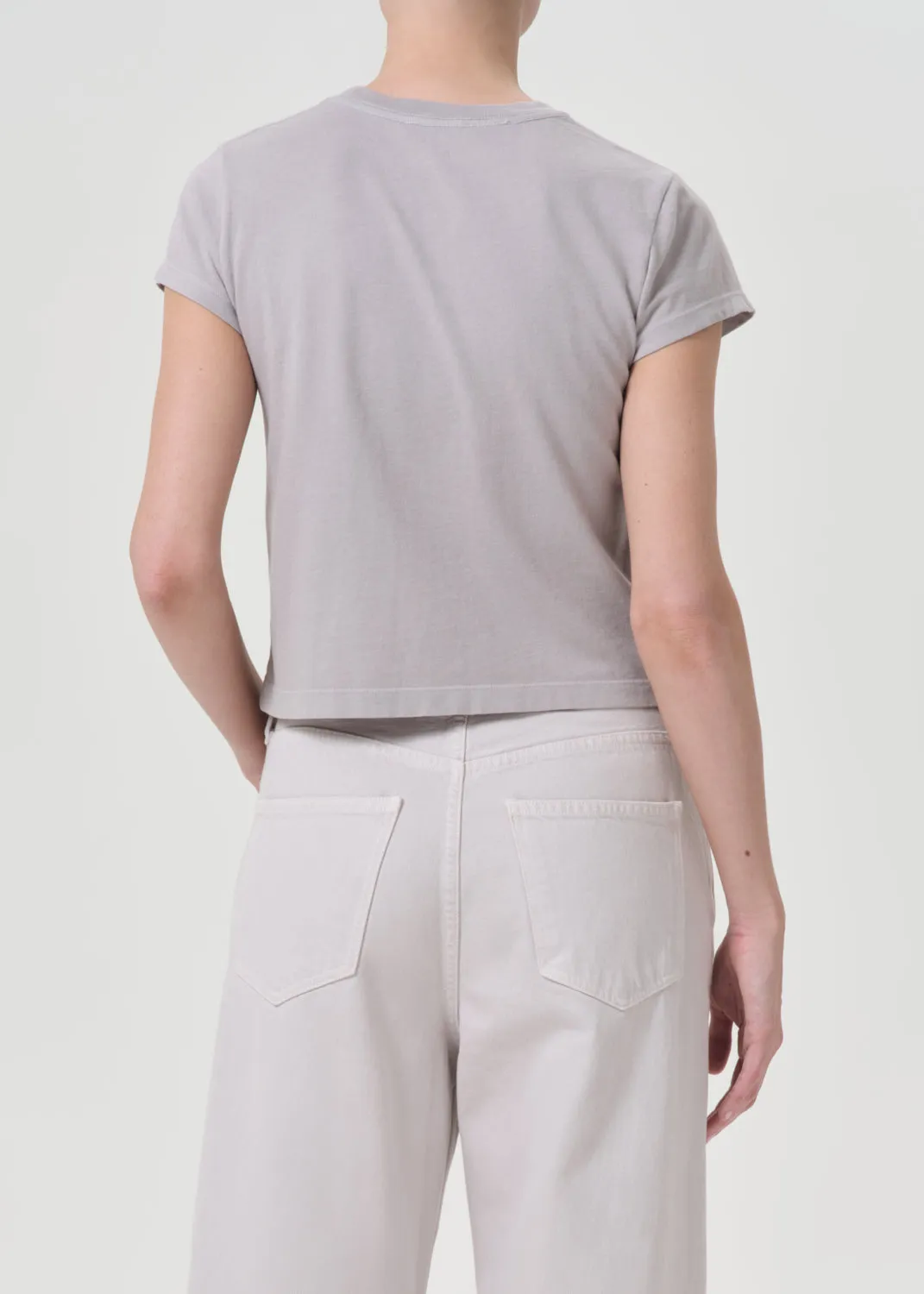 Adine Shrunken Tee in Flake sold by Agolde product image thumbnail 2