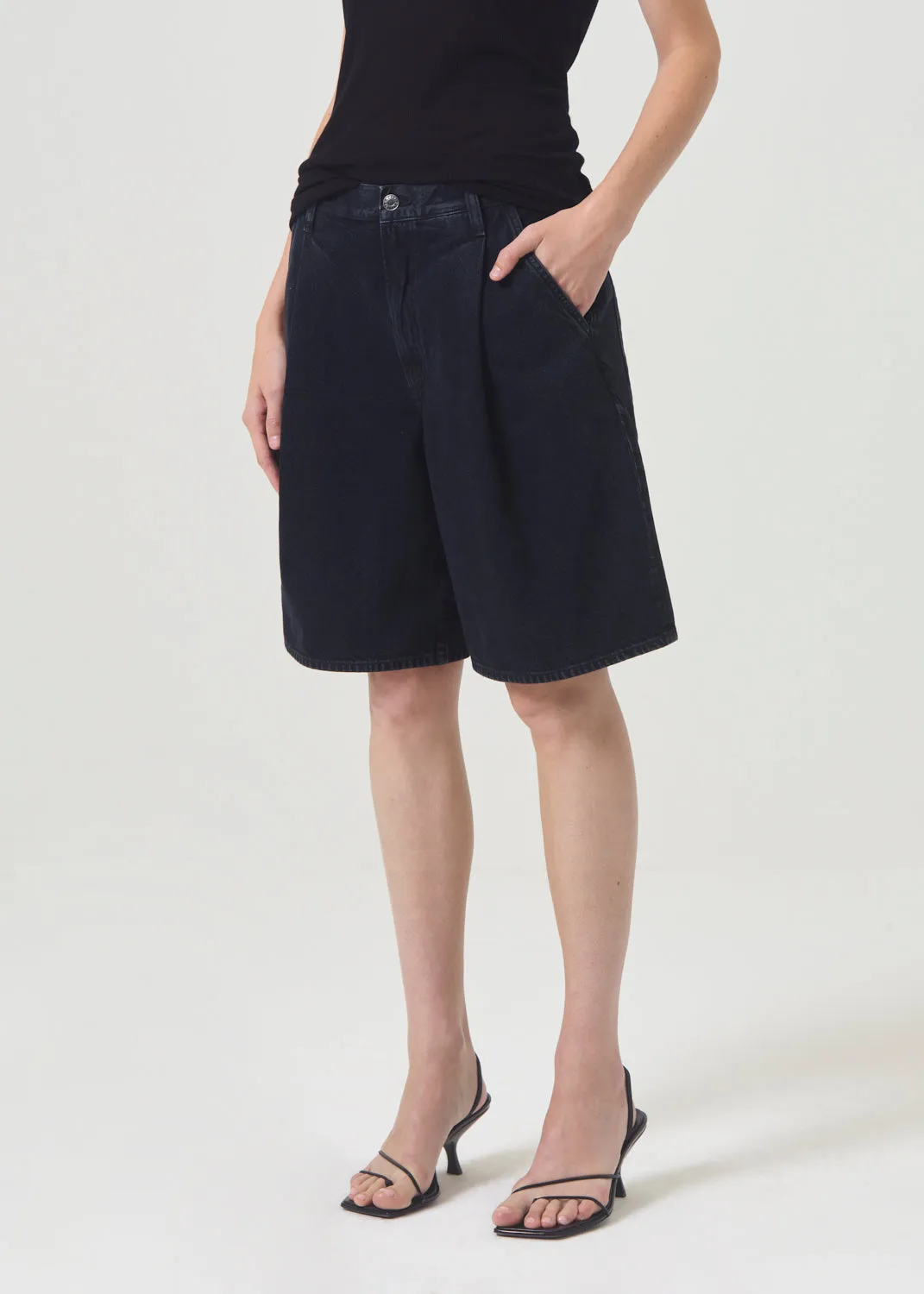 Ellis Trouser Short in Crushed sold by Agolde product image thumbnail 5