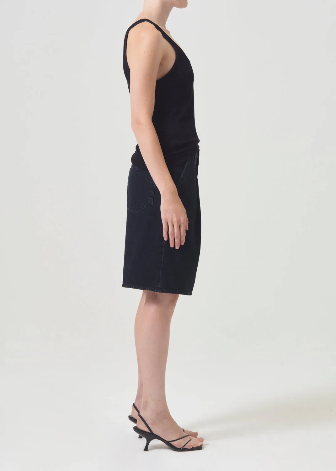 Ellis Trouser Short in Crushed sold by Agolde product image thumbnail 4