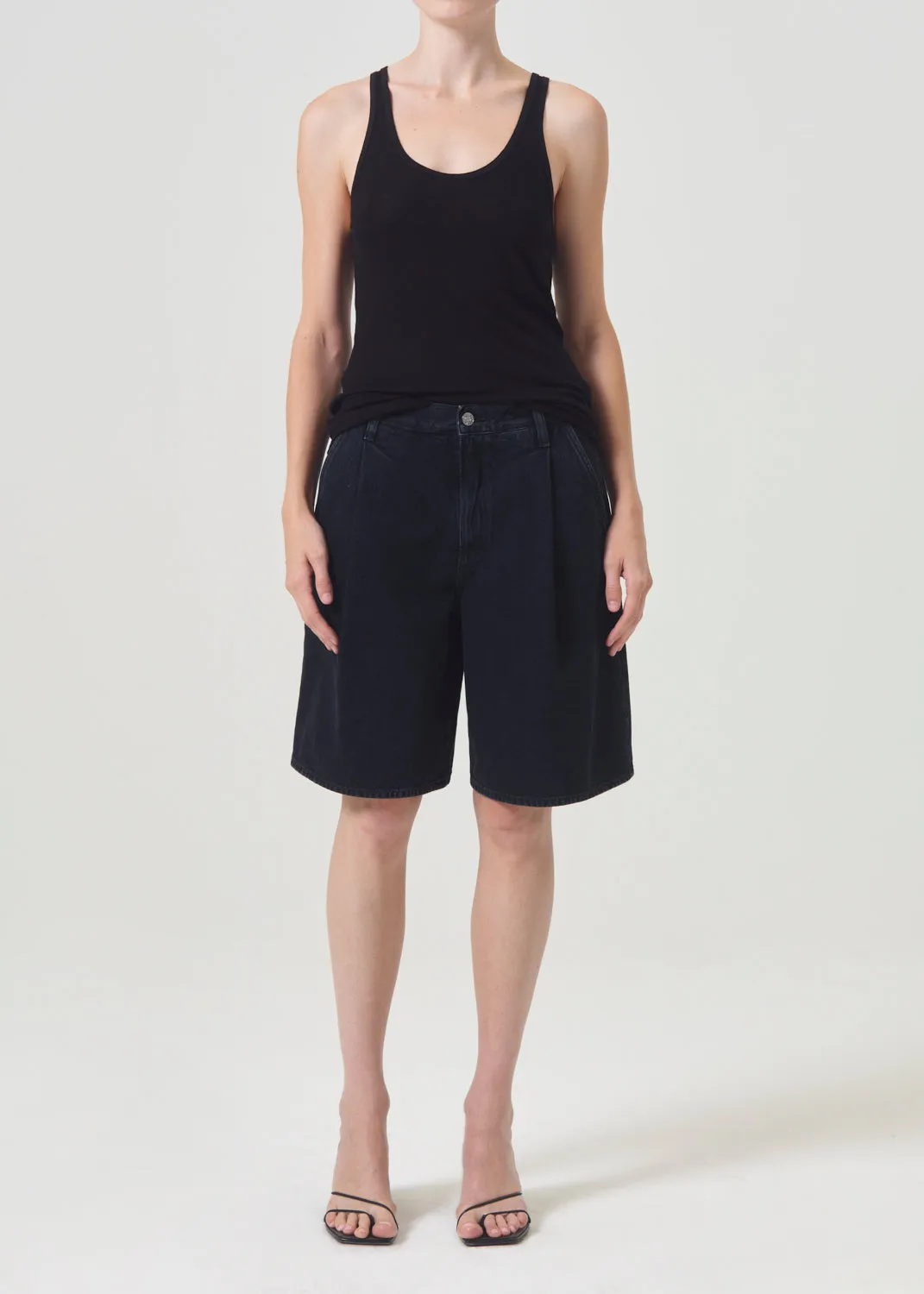 Ellis Trouser Short in Crushed sold by Agolde