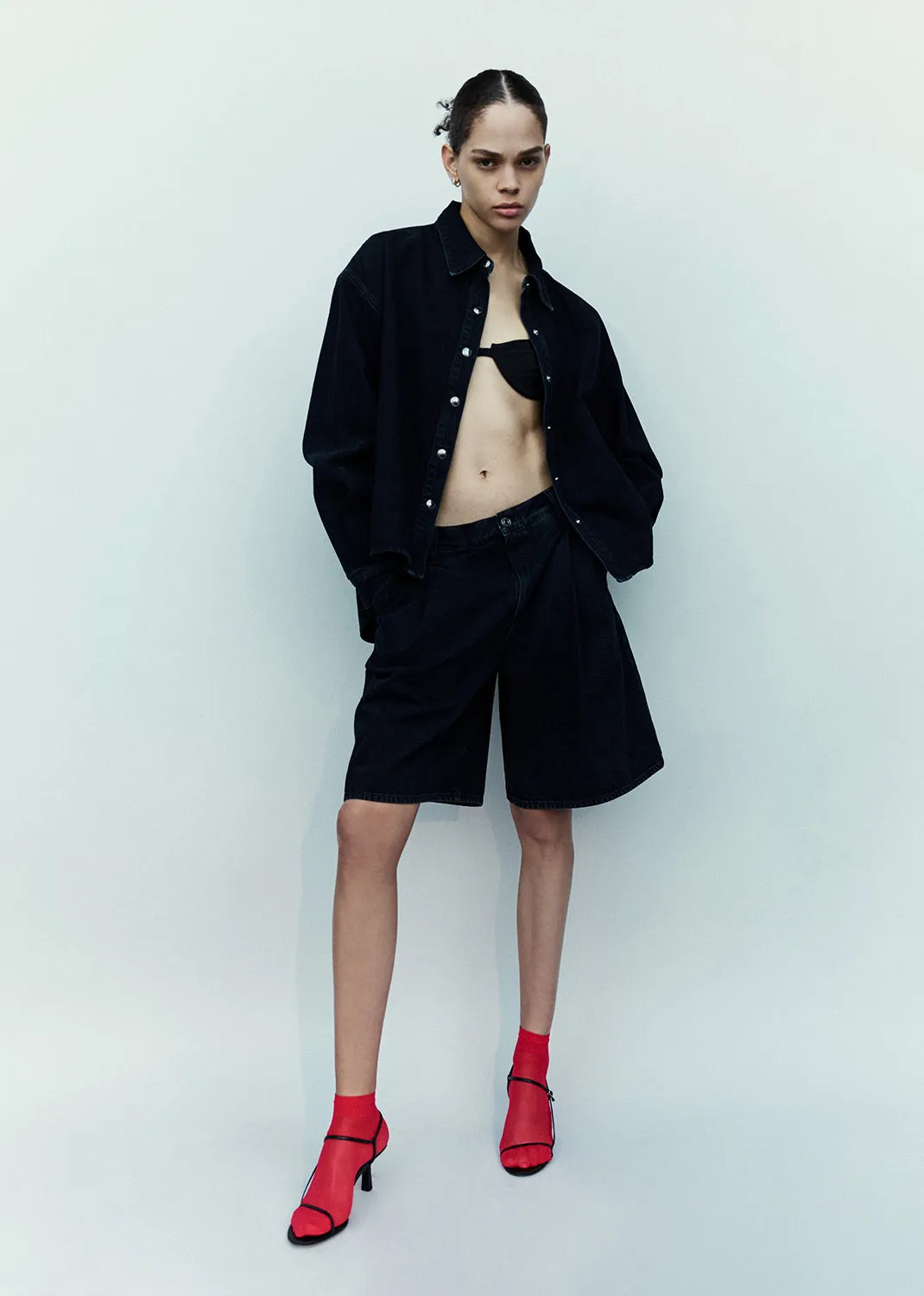 Ellis Trouser Short in Crushed sold by Agolde product image thumbnail 2