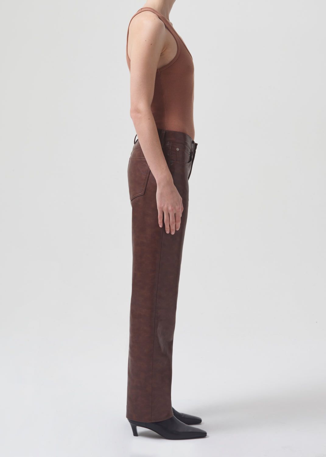 Sloane Mid Rise Straight in Cola sold by Agolde product image thumbnail 3