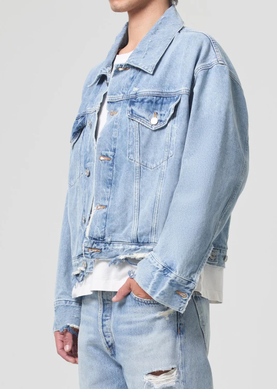 Dorian Jacket in Fray sold by Agolde product image thumbnail 5