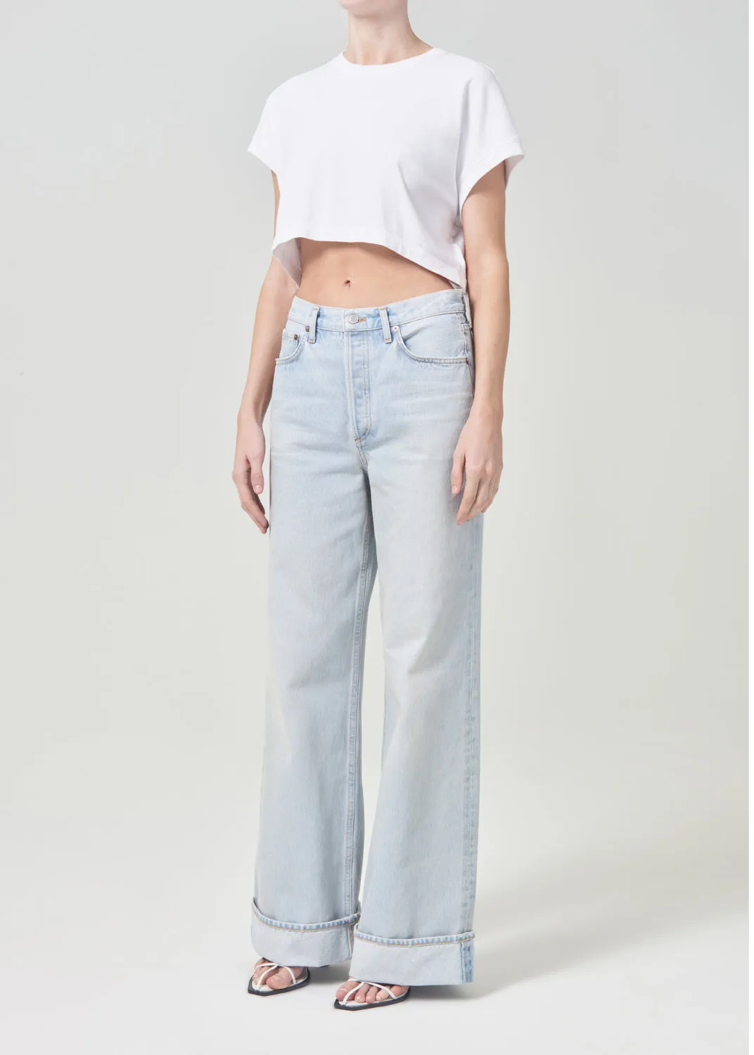Aiden Tee in White sold by Agolde product image thumbnail 5