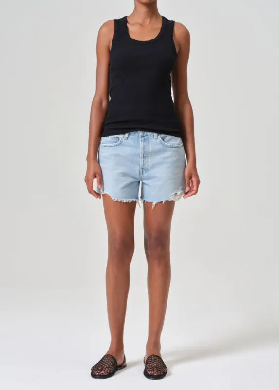 Parker Long Short in Twister sold by Agolde