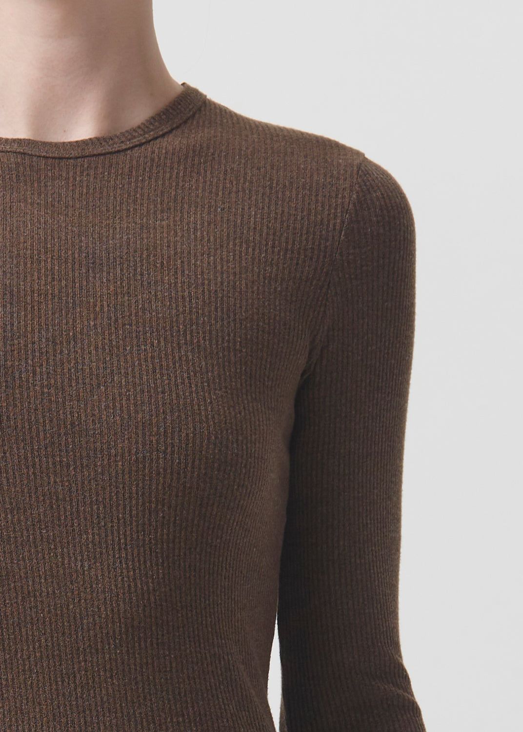 Delphi Slim Tee in Shroom sold by Agolde product image thumbnail 5