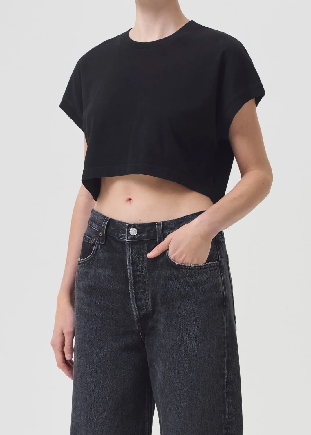 Aiden Tee in Black sold by Agolde product image thumbnail 5
