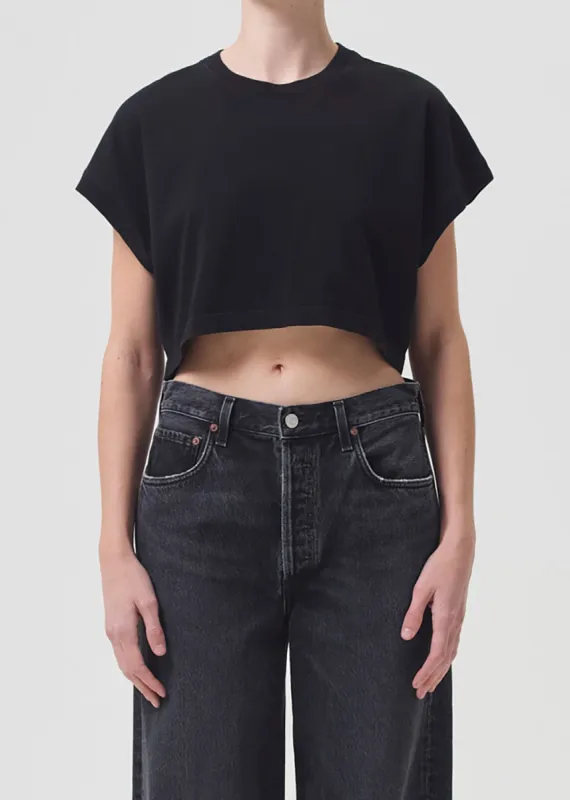 Aiden Tee in Black made by Agolde