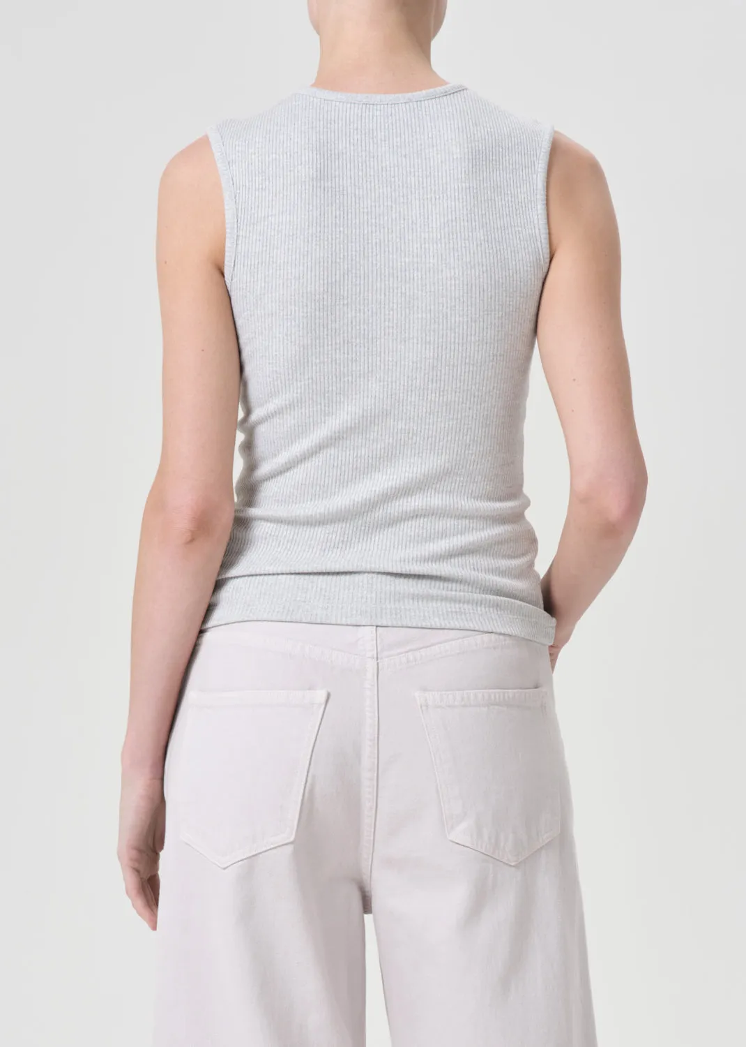 Binx Tank in Brushed Grey Heather sold by Agolde product image thumbnail 2
