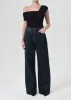 Dame High Rise Wide Leg No Cuff in Pendulum sold by Agolde