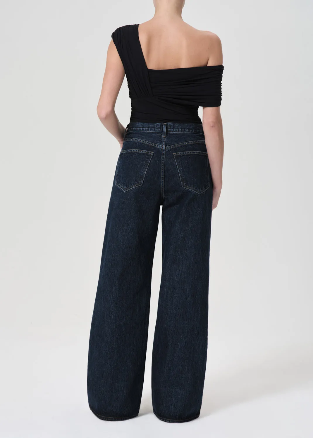 Dame High Rise Wide Leg No Cuff in Pendulum sold by Agolde product image thumbnail 3