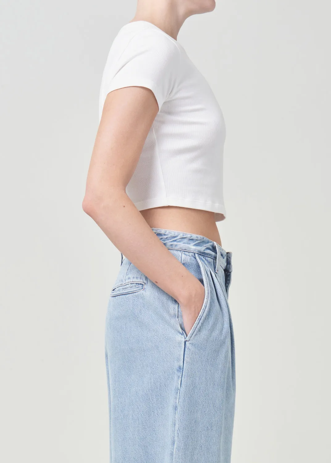 Savannah Tee in White sold by Agolde product image thumbnail 2
