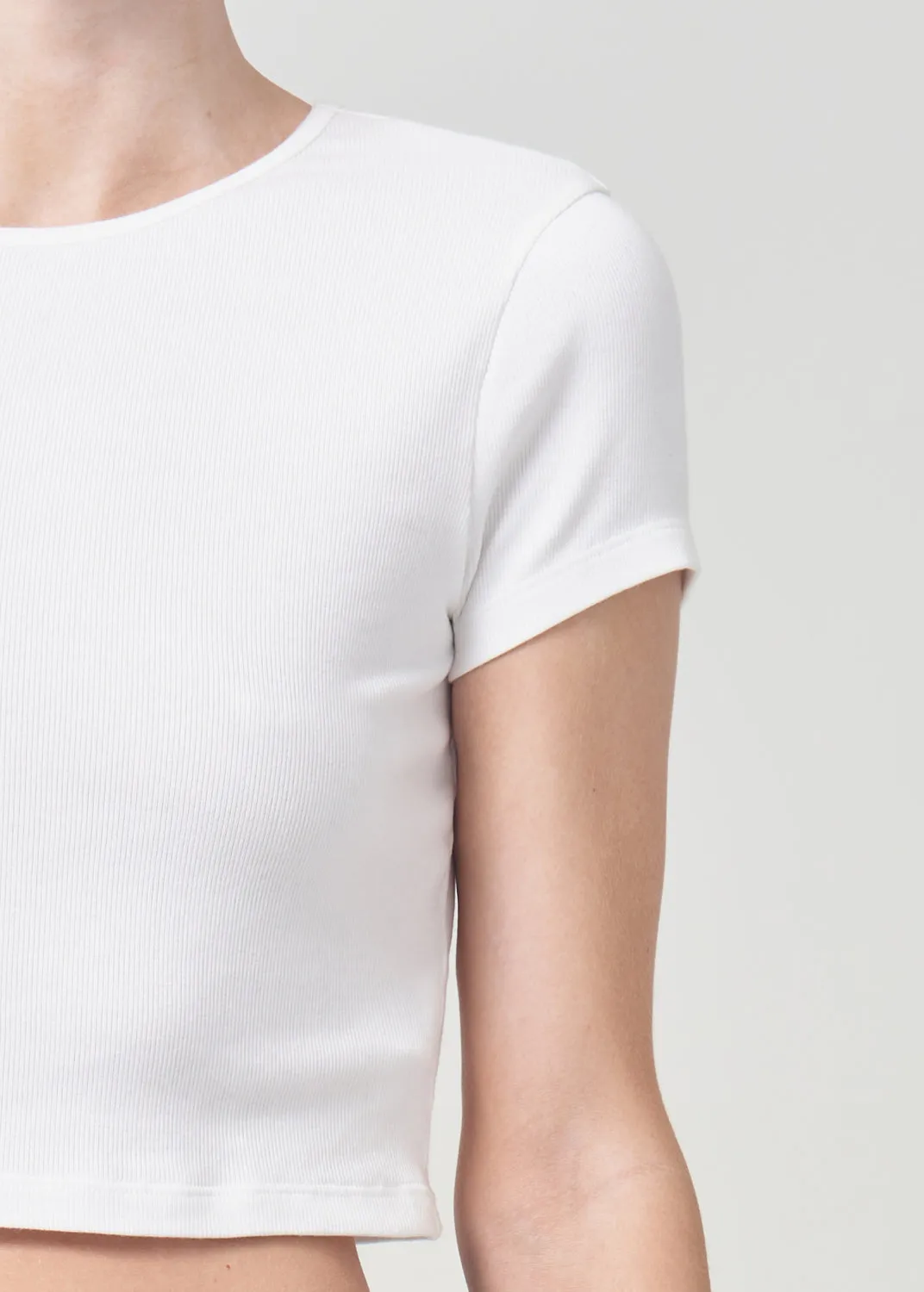 Savannah Tee in White sold by Agolde product image thumbnail 4