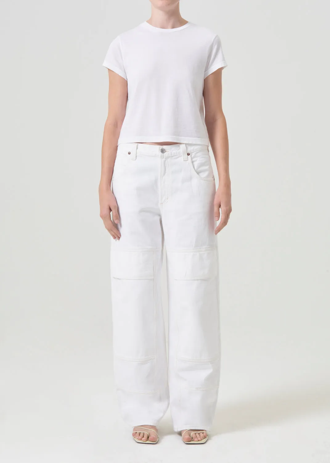 Tanis Utility Jean in Milkshake sold by Agolde