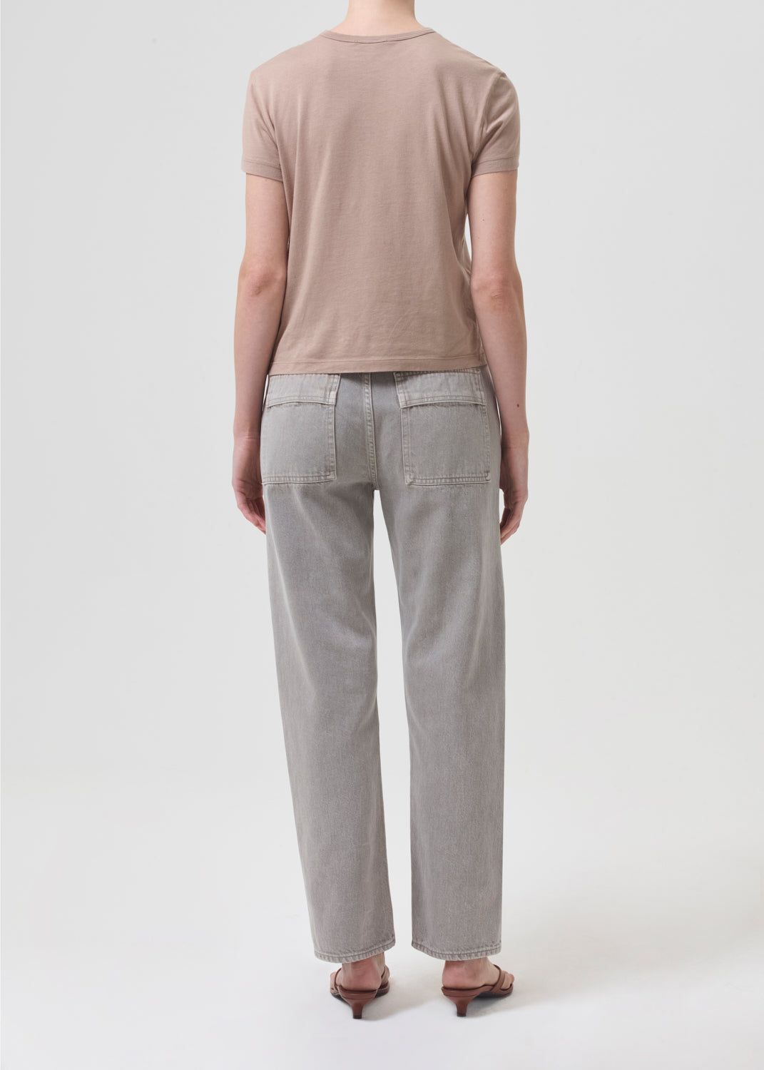 Drew Tee in Quicksand sold by Agolde product image thumbnail 2