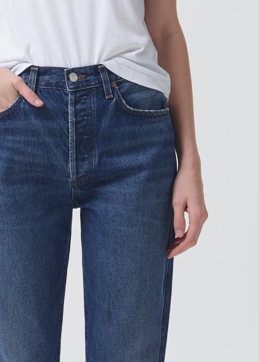 90's Pinch Waist High Rise Straight in Swindle sold by Agolde product image thumbnail 4