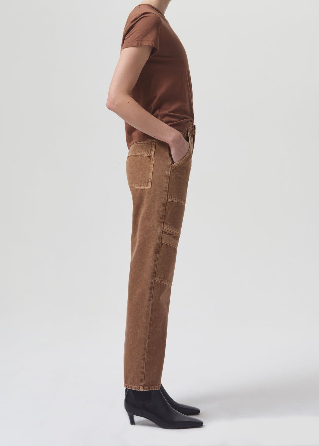 Drew Tee in Beeswax sold by Agolde product image thumbnail 3