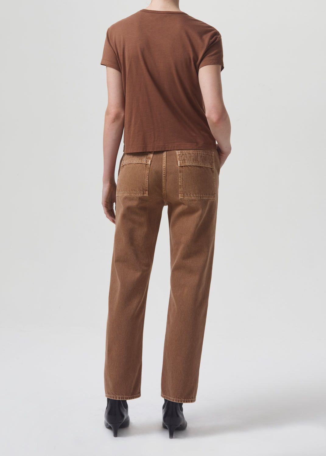 Drew Tee in Beeswax sold by Agolde product image thumbnail 2