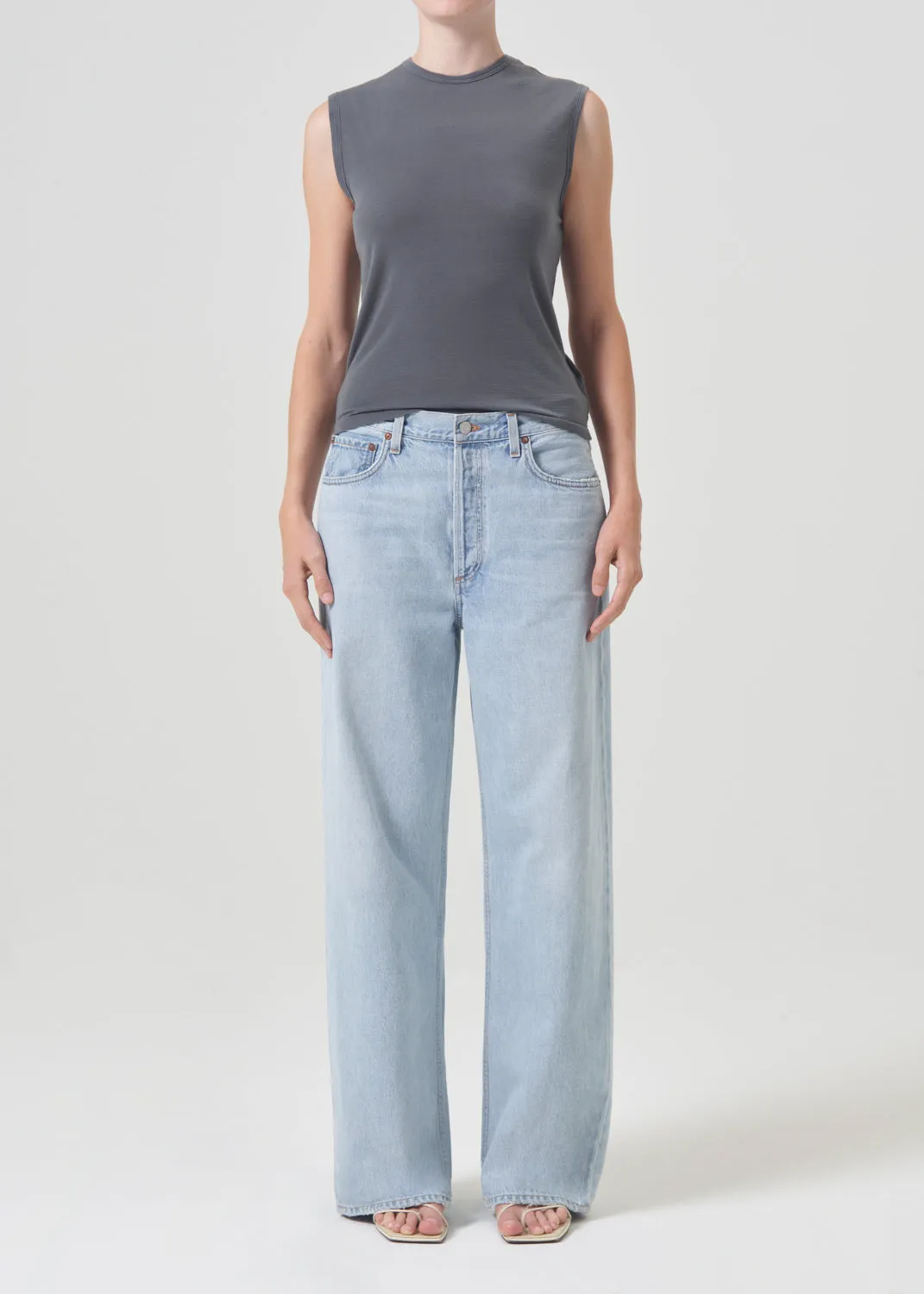 Low Slung Baggy 30.5" in Fragment sold by Agolde